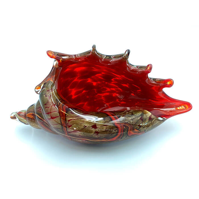 Glass Red Sea Shell – Turquoise Concept